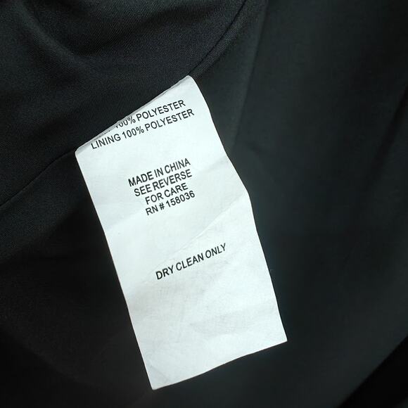 Birdy Grey Dress Gown Size XL Black Shiny Satin Slit Goth Whimsigoth Evening NWT - Picture 9 of 9